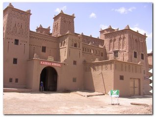 Kulturní památka - pevnost Kasbah Amridil, stát Maroko, světadíl Afrika