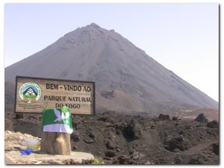 Pico do Fogo (2829 m n.m.) - stratovulkán na ostrově Fogo, stát Kapverdy, světadíl Afrika
