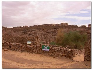 Rozvaliny pouštního města Ouadane, Mauritánská islámská republika, světadíl Afrika